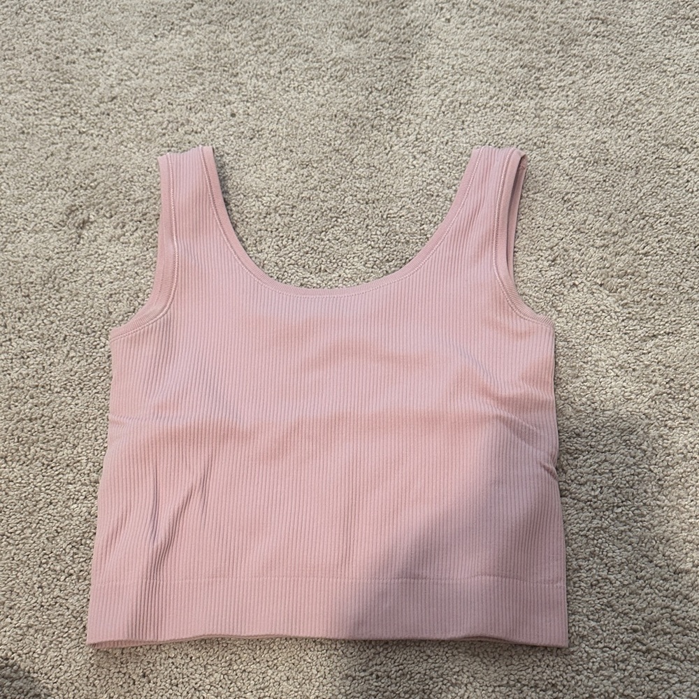 Athleta Girl Rise Above Rib Crop Tank